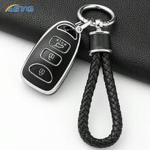 3 Buttons TPU Car Key Case Cover Keychain For Hyunda I30 Ix35 KONA Encino Solaris Azera Grandeur Accent Santa Fe Palisade Auto Key Shell Protector - M Model - View 3