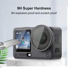 For Osmo Action 6 PULUZ Lens + Front And Back Screen Tempered Glass Film (Transparent) - View 3