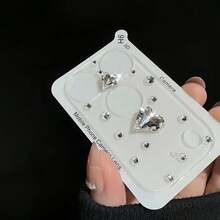 适用于 17 Pro Max 的奢华 3D 心形钻石镜头膜，9H 钢化玻璃防刮花，全覆盖摄像头保护 - 彩色 - 查看 8