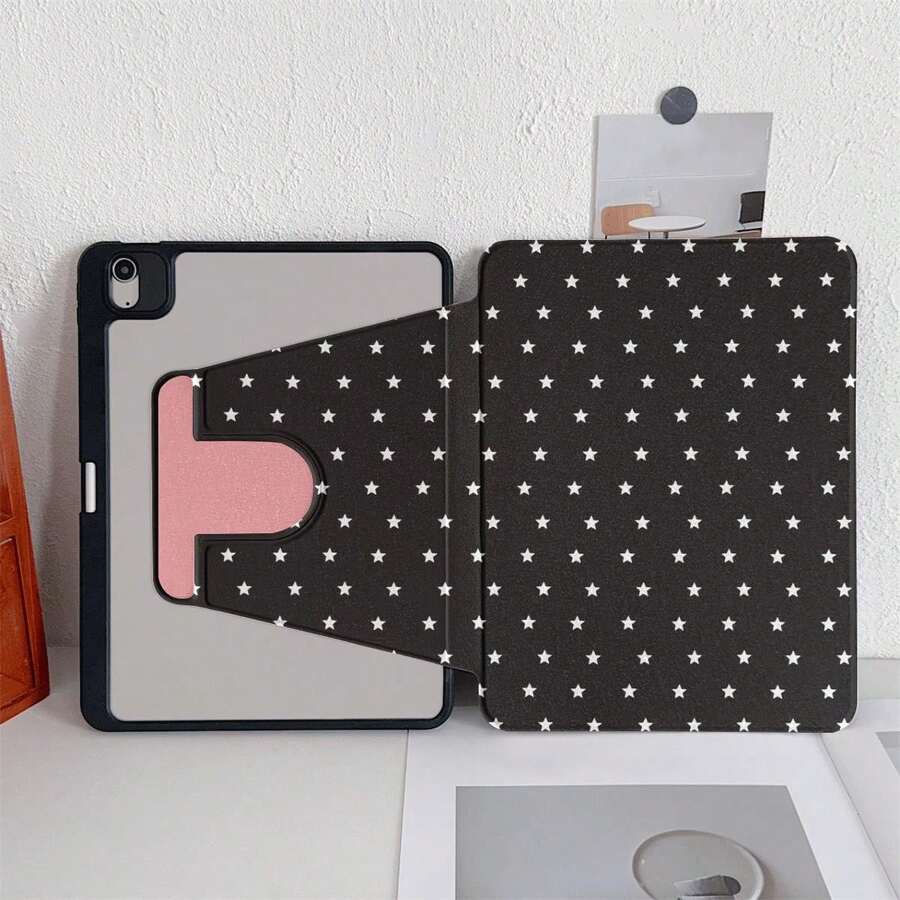 360 Degree Rotating Foldable Tablet Protective Case, Compatible With IPad 11/A16/10th/Air4/5/6/Pro 12.9/2024/2025/2020/2021/2022/2023/10.2/10.9, Galaxy Tab A8/A9 Plus/S6 Lite/S7/S9FE PLUS, 5/5pro/6/6pro/7/7pro/6s Pro, Perfect For Work, Travel And Home Use - Multicolor - View 1