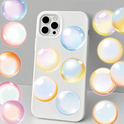 50pcs Bubble Sticker Pack, Decorative For Planner, Phone Case, Notebook, Luggage, Guitar, Skateboard, Diary, Scrapbook, Holiday Gift