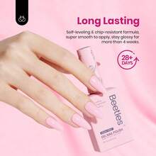 Beetles 15ML 6 Colors  HEMA-Free Pastel Gel Polish - Fairy Tale Dream, Pastel Yellow Pink Blue Purple, Colorful Bottle, Soak Off UV LED Manicure - 15ML 6Colors Hema Free Romantic Blush - 查看 4