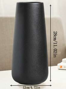 This Tall, Matte Black Plastic Vase Is Perfect For Flower Arranging And Displaying Reeds. It's A Classic Country-Style Decorative Vase Suitable For Home Decor And Table Setting. - Multicolor - View 18