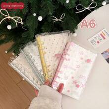 A6 Double Buckle Bowknot Star Transparent PVC Soft Cover Loose-Leaf Sticker Memo Pad, Suitable For Scrapbooking, Bullet Journaling, Instant Camera Album, Sticker Collection, Note Taking, Transparent PVC, Double Buckle Design, Bowknot Star, Soft Shell Protection, Detachable Loose-Leaf, Portable And Stylish, Multi-Functional Storage - Rectangle - View 12