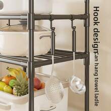 1 kệ đựng đồ nhà bếp nhiều tầng, dùng để đặt lò vi sóng, nồi cơm điện, giá đựng rau củ quả cho các thiết bị nhỏ. - Nhiều màu - Xem 2