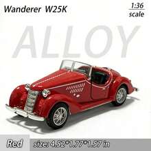 1pc New Vintage Car 1:36 Alloy Car Model Toy, Retro Car Model Decor, Party Game Prop, Suitable For Teens & Adults, Holiday/Birthday Gift - متعدد الألوان - مشاهدة 11