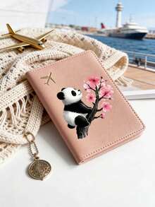1 chiếc ví đựng hộ chiếu gấp gọn, thiết kế hình gấu trúc dễ thương và họa tiết hoa, phụ kiện du lịch, ví đựng vé, món quà hoàn hảo cho bạn bè, gia đình, đồng nghiệp, phù dâu, có các màu hồng, vàng, xanh dương, trắng, đỏ. Ví đựng hộ chiếu du lịch nhẹ, chống nước, thích hợp cho máy bay, kỳ nghỉ hè. - Nhiều màu - Xem 6