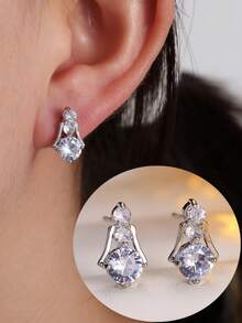 1对女士个性化耳环，时尚优雅百搭，适合作为礼物和日常佩戴 - 耳環 - 查看 8