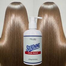 MELAO 丝滑发膜，适用于干枯、毛躁和受损发质，即刻抚平毛躁，令秀发柔软顺滑，极致亮泽，深层滋养，250克/8.82盎司 - 250g - 查看 1