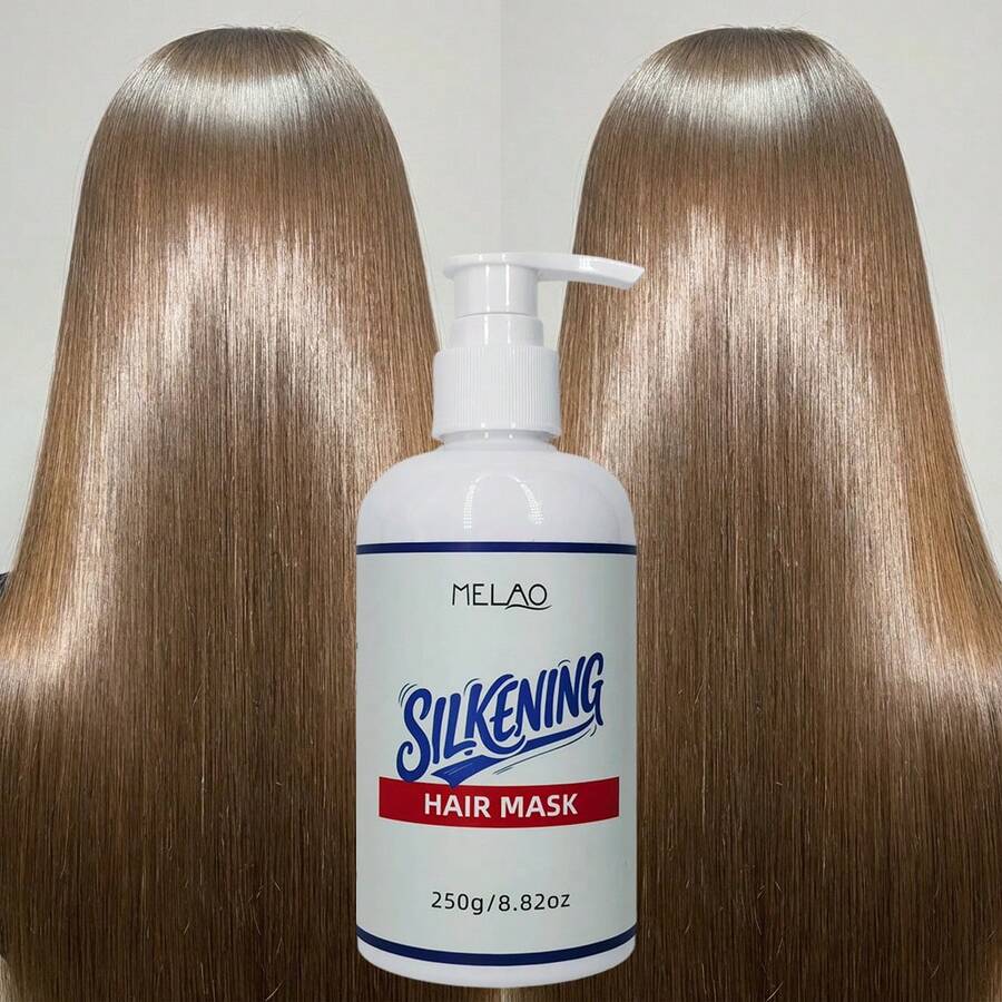 MELAO 丝滑发膜，适用于干枯、毛躁和受损发质，即刻抚平毛躁，令秀发柔软顺滑，极致亮泽，深层滋养，250克/8.82盎司 - 250g - 查看 1