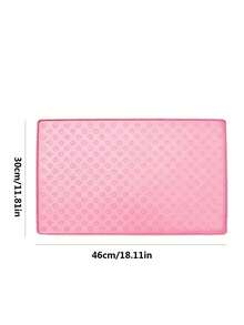 Thảm ăn chống tràn bằng silicon cho thú cưng, thảm lót gấp gọn dùng trên xe hơi cho chó và mèo, thảm bát ăn chống thấm nước và chống trượt, dễ vệ sinh. - Hồng - Xem 9