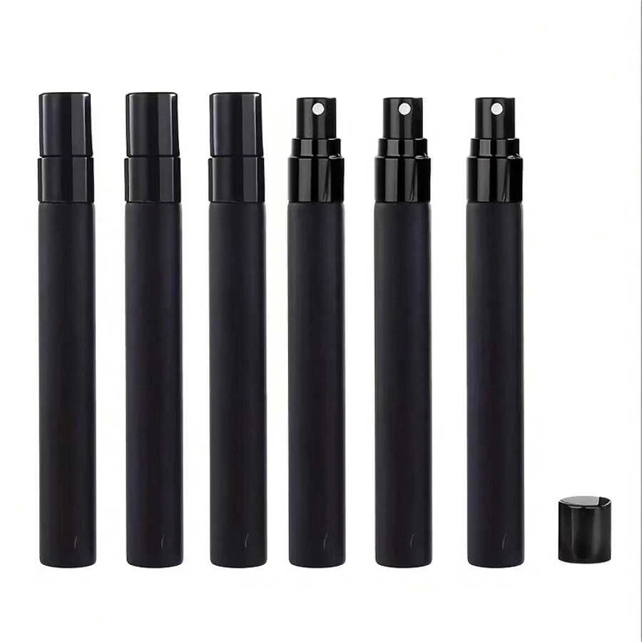 2pcs 10ml High-End Portable Glass Perfume Bottles, Refillable And Detachable, Suitable For Various Liquid Fillings - A - View 1