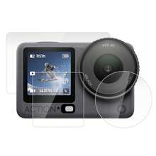 For Osmo Action 6 PULUZ Lens + Front And Back Screen Tempered Glass Film (Transparent) - View 2