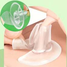1 Pair Silicone Toe Protectors, Shock-Absorbing, Waterproof, Anti-Friction, Suitable For Flip-Flops And Sandals - Clear - View 3