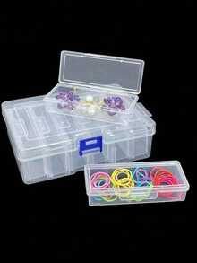 1 Bộ Hộp đựng bằng nhựa trong suốt, nhiều hộp nhựa trong suốt có khóa cài - Bền chắc, đa năng, dùng để đựng phụ kiện tóc cho bé gái, dây buộc tóc, trang sức, đồ thủ công tự làm và các dụng cụ nhỏ. - Nhiều màu - Xem 2
