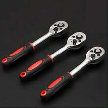 Bộ dụng cụ sửa chữa ô tô 46 chi tiết, bao gồm cờ lê đầu khẩu, cần siết, tua vít và hộp dụng cụ. - Nhiều kiểu dáng - Xem 5