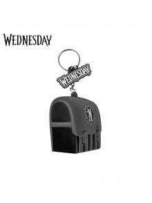 MGM Wednesday Addams Keychain Coffin Cello Backpack 3D Pendant Gothic TV Series Element 3D Collectible Bag Charm, Birthday Party Gift For Friends And Fans - Multicolor - View 4
