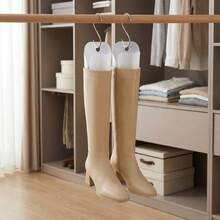 2/10件装高筒靴定型支撑垫，塑料靴支撑垫，鞋撑，靴子固定器，靴子填充物，保持靴型，3D固定式靴撑，适用于女靴、牛仔靴、男女靴子配件、靴子支撑带、直板靴子支撑带、长靴支撑带、女靴弹性延长带、及膝靴 - 多色 - 查看 8