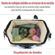 Bolso mochila para mujer, bolso para pañales, mochila escolar informal de alta calidad, mochila para computadora portátil, ideal para viajes, deportes y fitness. - Azul - Ver 2