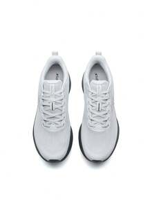 Zapatillas de running XTEP Cloud DC, nuevas zapatillas deportivas de verano para hombres, suela blanda casual, absorción de impactos, malla transpirable, color gris disco - Disco Sombra Gris - Ver 5
