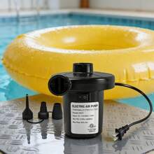 RAF Fast Inflation & Deflation Electric Air Pump, 110V US Plug, 3 Multi-Size Nozzles, Portable Air Pump For Air Mattress, Pool Float, Vacuum Storage Bags, Powerful Electric Air Compressor - US A Type Plug(110-127V) - View 3