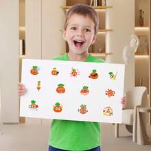 50pcs Cute Cartoon Soft Cute Radish Expression Stickers, Funny Decorative Stationery, Water Bottle, Notebook Stickers - Multicolor - View 10