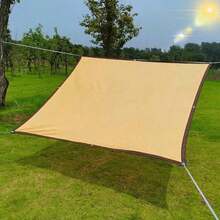 1pc Beige Garden Shade Cloth, 85% Mesh Design, Made Of High Density Polyethylene (HDPE) Breathable Material, Provides Privacy Protection, Can Be Used As Sunshade/Privacy Screen - Ginger - View 4