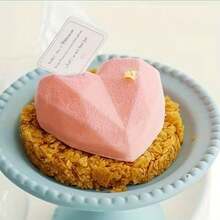 Khuôn silicon hình trái tim 6 ngăn, khuôn trái tim 3D thích hợp để làm thạch, sô cô la, bánh ngọt, xà phòng thủ công, bánh pudding, kẹo. - Xem 6