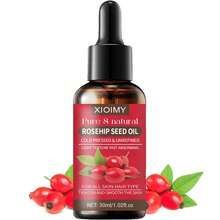 Xioimy 30毫升天然纯玫瑰果按摩油，深层滋养肌肤，天然植物油，适用于按摩、护肤、刮痧、沐浴、面部、身体、指甲、头发、睫毛护理 - 數量 - 查看 4