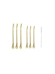 2/4/6pcs 304 Stainless Steel Detachable Straw Spoon, Thickened Straw Spoon 2-In-1, Creative Metal Milk Tea Drinking Straw, Wash Drinking Straw Long Ice Spoon Flower Tea Tool, Stirring Spoon - View 7