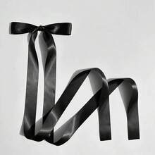 1pc Women's Minimalist Versatile Extra Long Bowknot Ribbon Hair Clip - Multicolor - View 13