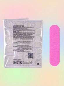 10 piezas de uñas postizas elegantes y de alta gama con diseños hechos a mano de almendra blanca, ribete rojo, estrella roja y cereza simple y de moda. Incluye suministros para uñas y uñas postizas. - Multicolor - Ver 8