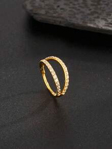 1PC Double-Ear Cartilage Nose Ring Stainless Steel Septum Ring Conch Piercing Jewelry Septum Ring Ear Cartilage Earrings Auricle Tragus Gold Silver 18G 16G 8mm 10mm Women's Daily/Travel/Party/Dance Wear, Mother's Day, Valentine's Day, Christmas, Birthday Jewelry Gift - Double Cartilage Earrings - View 5