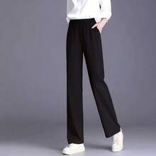 Women Pants - 黑色 - 查看 4