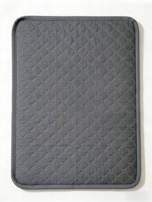 1pc/2pcs Washable Anti-Slip Absorbent & Quick Dry Hamster Rabbit Urine Pad, Reusable Pet Pee Mat Pad, Suitable For Small Pets All Seasons - Grey - View 3