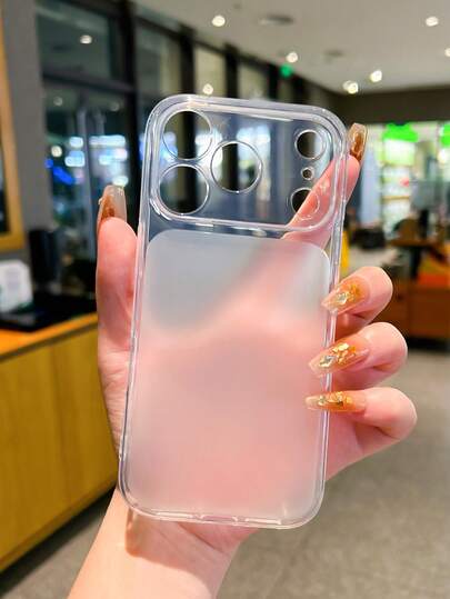 Funda de teléfono minimalista de color caramelo transparente apta para iPhone 11, 12, 13, 14, 15, 13 Pro Max, 16, 14 Plus, 14 Pro Max, 13 Pro, 17 Pro Max, 17, 15 Pro Max y otros modelos