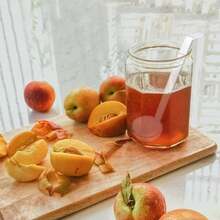 2支装 1盎司迷你汤匙，7.87英寸，透明塑料长柄，非常适合盛放酱汁、汤、蘸酱、潘趣酒、肉汁、鸡尾酒、果汁——派对必备 - 白色 - 查看 8