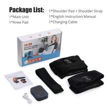 Hailicare APP Control Graphene Heating Shoulder Pad 7 Temp 3 Massage Modes LCD Display Large Battery Festival Gift - Black - View 12