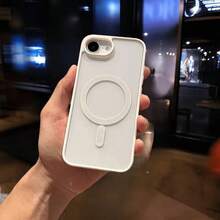 Funda protectora magnética de carga inalámbrica MagSafe de lujo para teléfono, para iPhone 17 Pro Max, 16, 15, 14, 13, 12, 11 Mini, 15 Plus, 16 Pro, 17 - Blanco - Ver 4