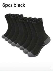 60双/50双装男士舒适运动中筒袜，适合户外和日常穿着，四季皆宜，白色抗菌防臭吸湿加厚运动袜 - 彩色 - 查看 44