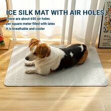 Pet Cooling Mat & Bed - Moisture-Wicking Surface Design - Keeps Your Beloved Pets Cool And Comfortable All Day - Suitable For Small, Medium And Large Cats And Dogs - 40*50cm - View 5