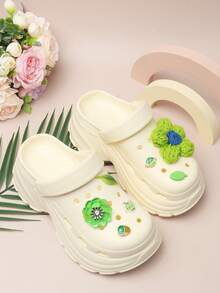 2026 Women's Thick Sole Slip-On Sandals, Dual-Wear Thick Bottom Slides, Beach Slippers - Beige - View 3