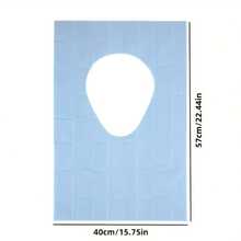 10/20/50pcs Thickened Double-Layer Waterproof Disposable Toilet Seat Covers, Adhesive Backing For Secure Fit, Individually Wrapped - Suitable For Toilet Training, Public Restrooms, Travel, Airplane, Camping And More - Multicolor - View 4