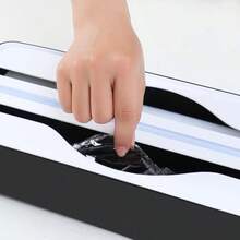 1 pieza Cortador multifuncional de doble uso para película de envoltura, aluminio y papel, que permite cortar fácilmente dos materiales a la vez - Ver 9