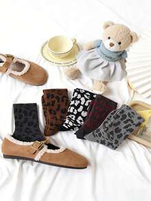 Calcetines de media caña con estampado de leopardo retro para mujer | Calcetines de tobillo transpirables con estilo de ropa de calle adecuados para zapatillas y botas - Multicolor - Ver 5