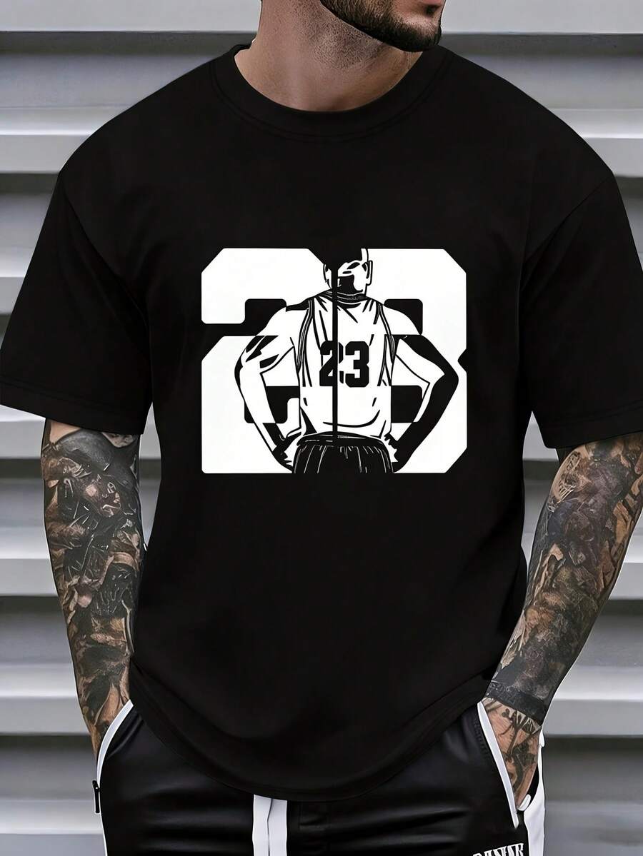 Men Outdoor Tees & Tanks - Black - View 1