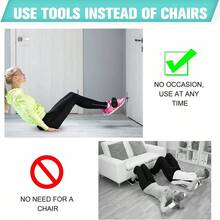 1PC Fitness Adjustable Sit Up Foot Strap, Nordic Leg Bending Exercise Strap, Suitable For Sports Scenes Such As Under The Door And Beside The Bed - Multicolor - View 7