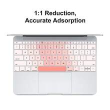 Strawberry Milk Pink US Layout Silicone Keyboard Cover,English/Spanish 2 Options, Compatible With MacBook Pro 13.3" A1708 & Retina 12" A1534,Ultra-Thin, Dustproof,Clear Key Characters,Washable - View 7