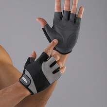 VBOSI 1 Pair Silicone Non-Slip Workout Gloves - Breathable For Gym & Weightlifting - Multicolor - View 15