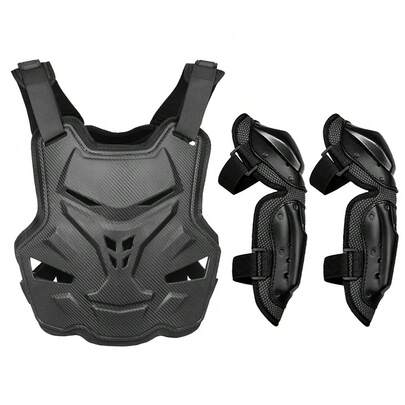 1 pezzo di protezione per gomito in armatura nera per motociclisti, protezione per sport all'aperto, equipaggiamento essenziale per la guida di moto fuoristrada, regalo ideale per motociclisti di entrambi i sessi